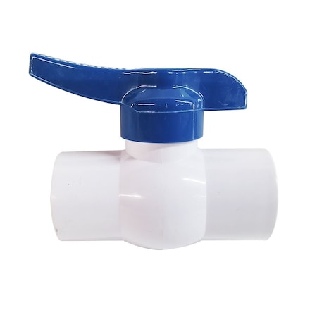 Thrifco Plumbing 3 Inch Slip PVC Ball Valve, Blue Handle, Heavy Duty 6415217